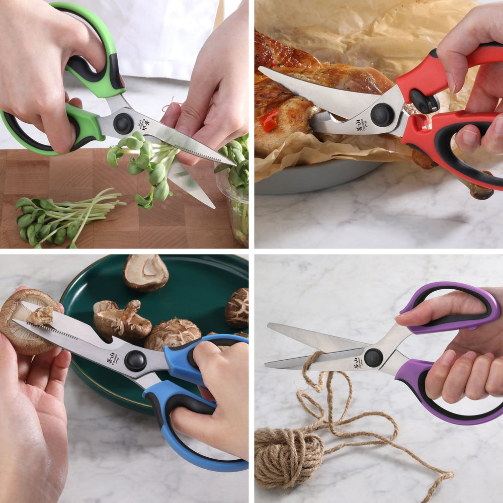 
                  
                    Load image into Gallery viewer, 4-Piece Heavy-Duty Shears Set with Guards, Colorful, 10300538
                  
                