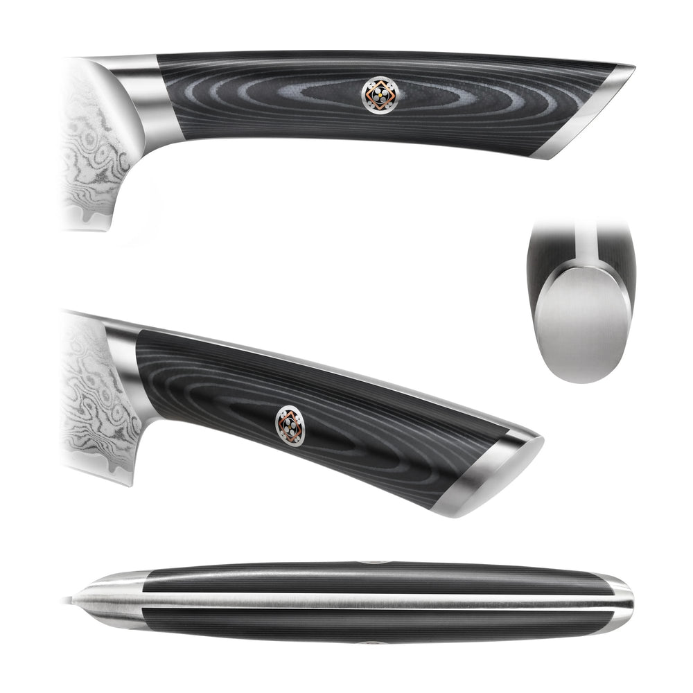 
                  
                    Load image into Gallery viewer, KURO Series 4-Piece Steak Knife Set in Ash Wood Box, High Carbon X-7 Damascus Steel, 504326
                  
                