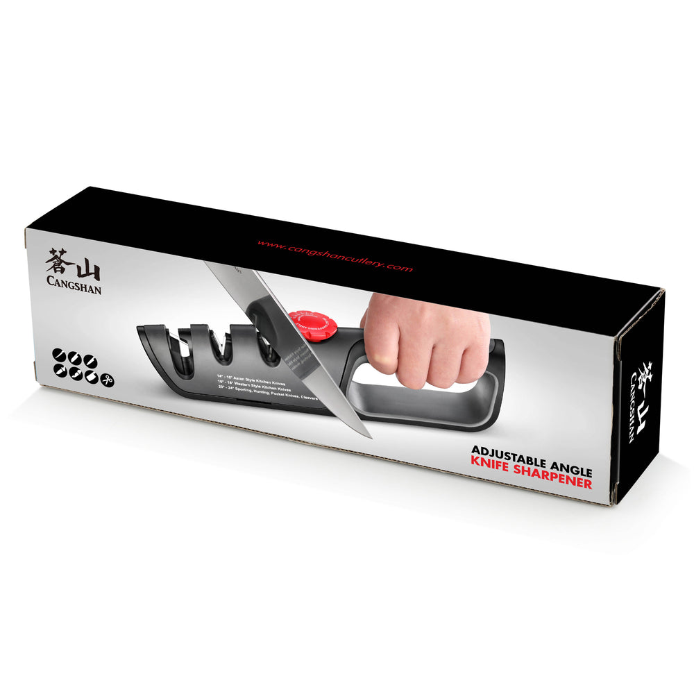
                  
                    Load image into Gallery viewer, Professional Knife + Scissor Sharpener, 3-Stage Adjustable 14-24 Degree, 1026108
                  
                